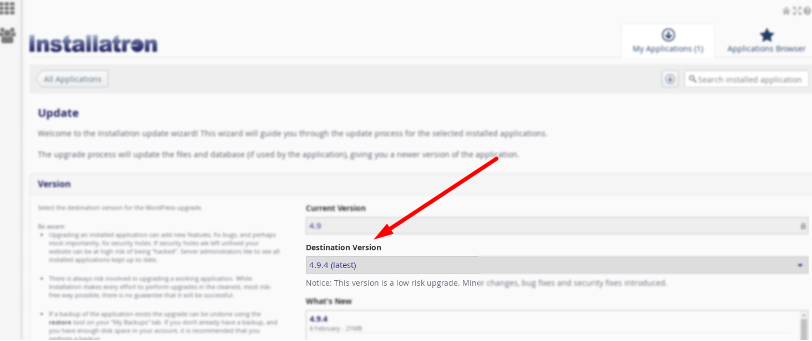 application-version-installatron