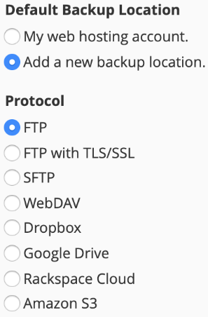 Default-backup-location-installatron