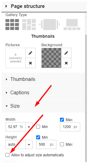 gallery-size-website-builder