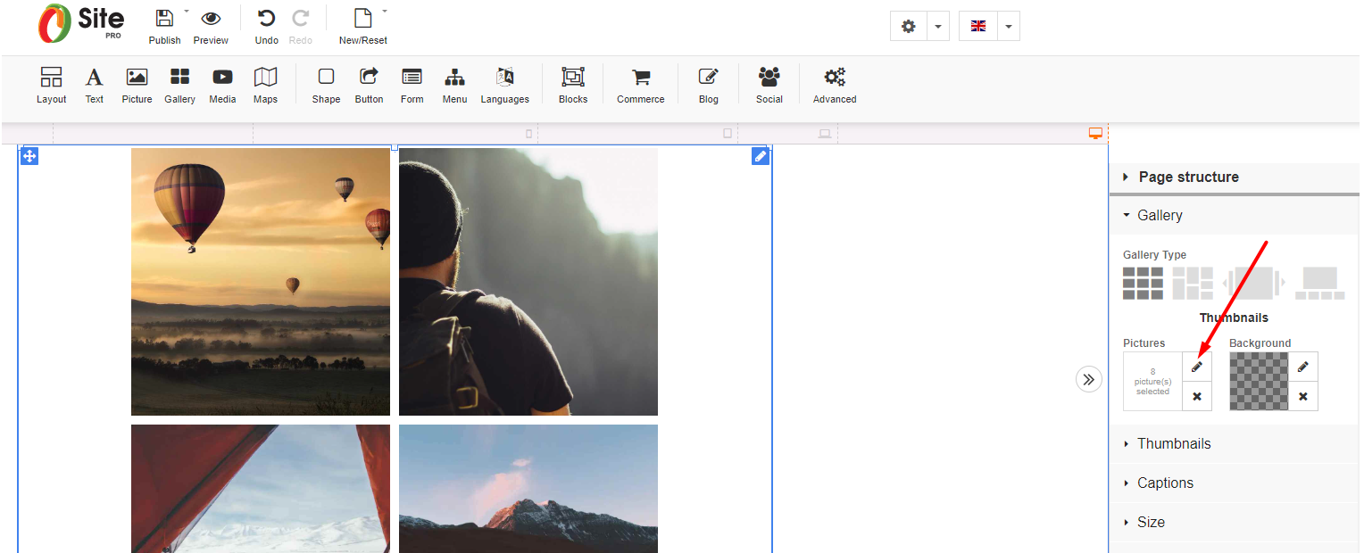 select-gallery-website-builder