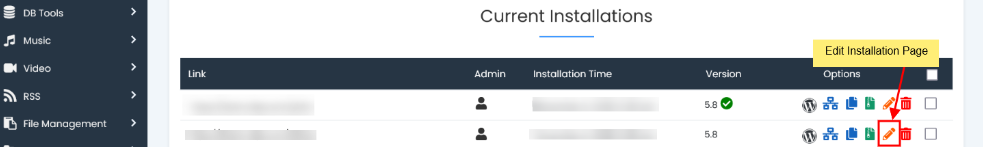 softaculous-edit-installation
