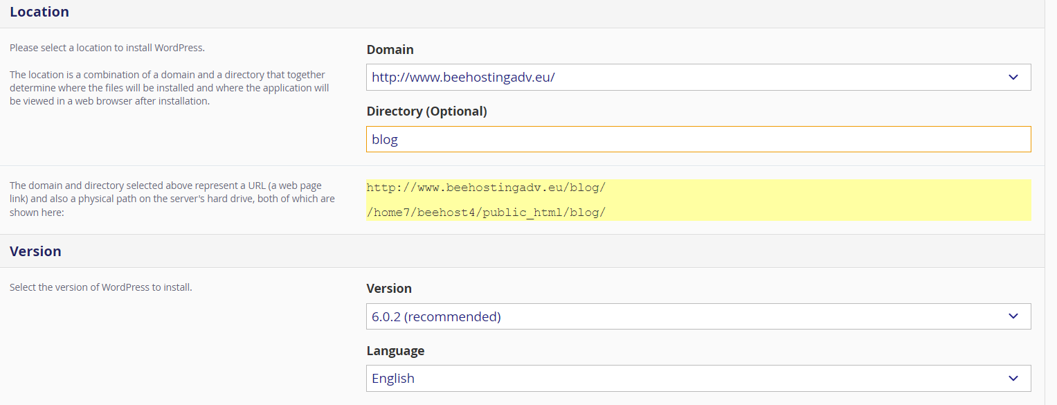 Word-press-location-installatron