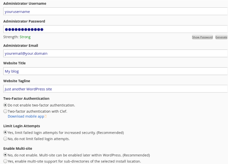 WordPress-settings-installatron